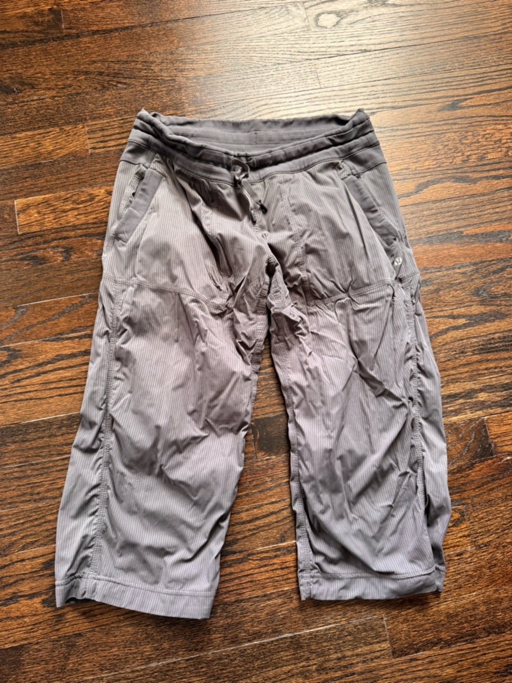 lululemon athletica Gray/Green Dance Studio Cropped Pants